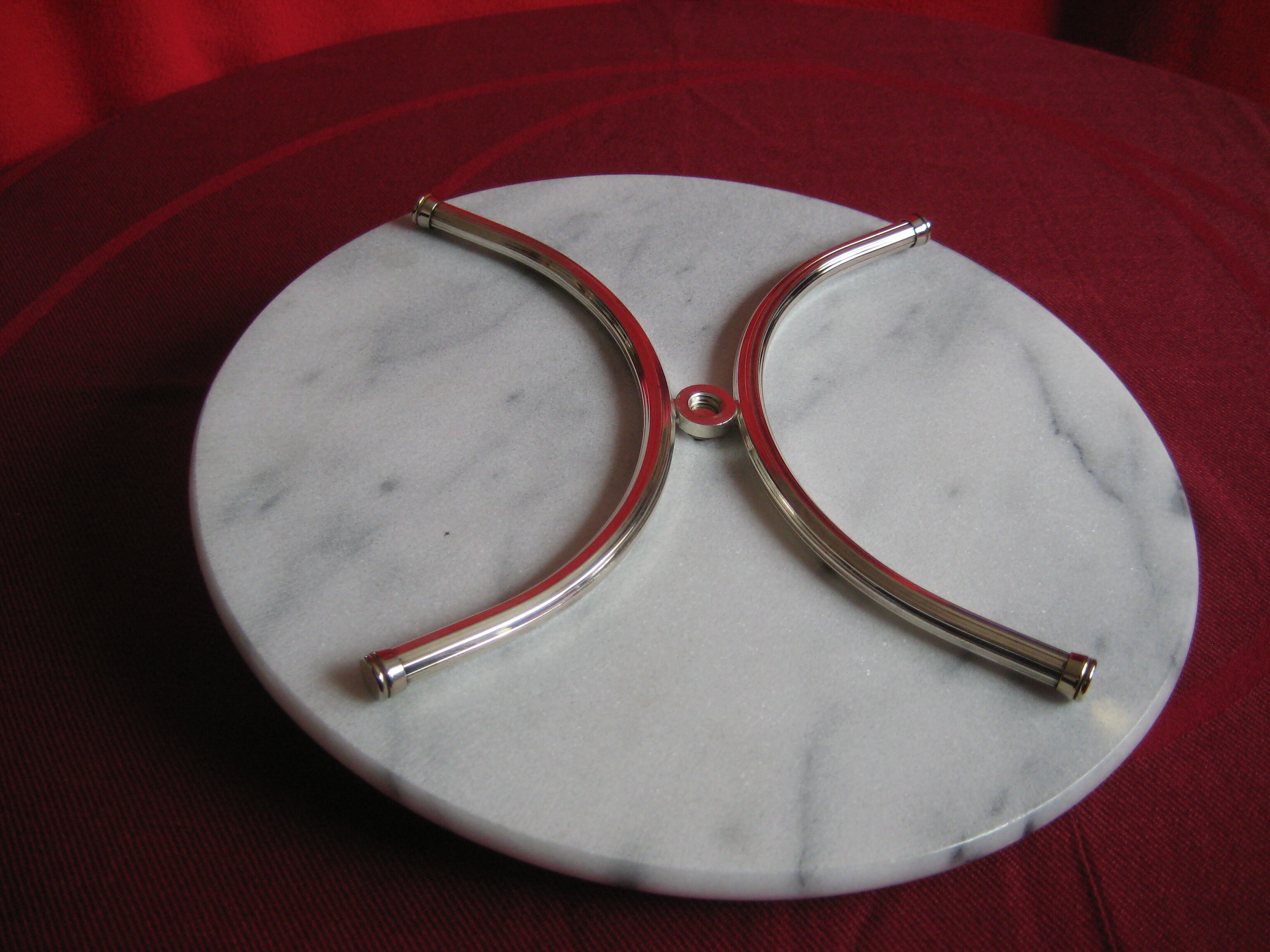 marble cheese tray and removable handle
