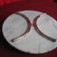 marble cheese tray and removable handle