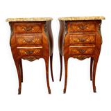 Pair of Louis XV style bedside table