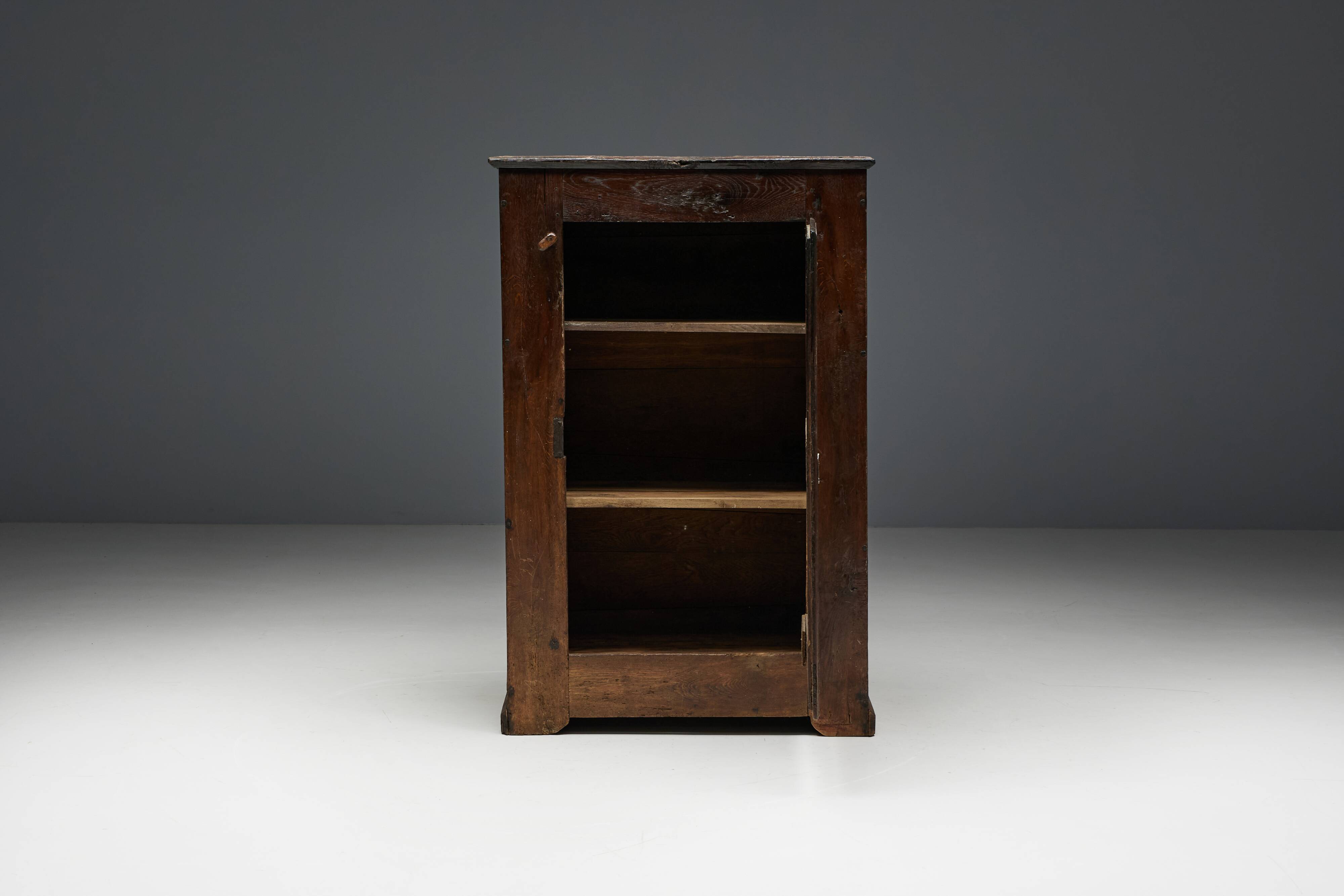 Primitive Wabi Sabi Cabinet, France, 19th Century