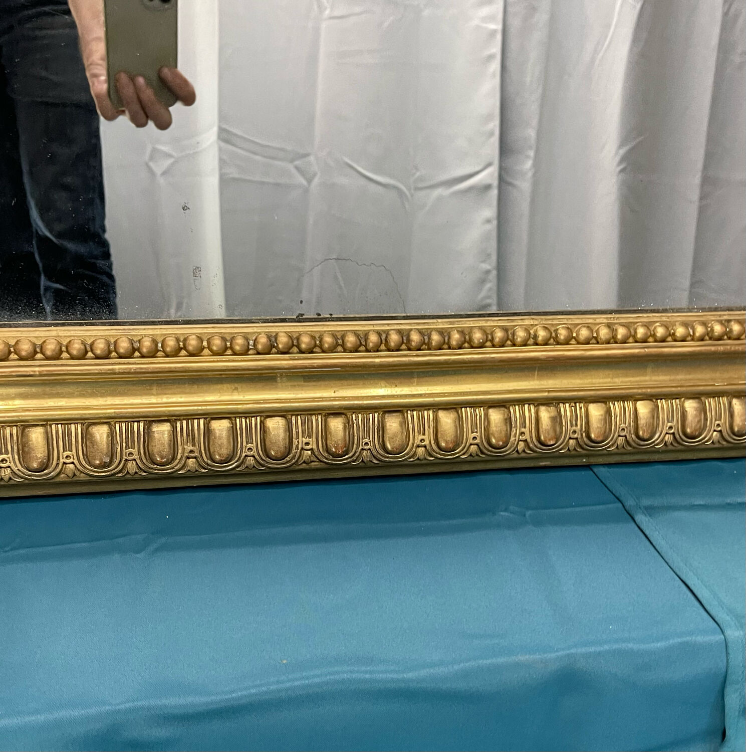 Late nineteenth mirror 146x106cm