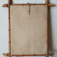 Old bamboo-style wooden mirror