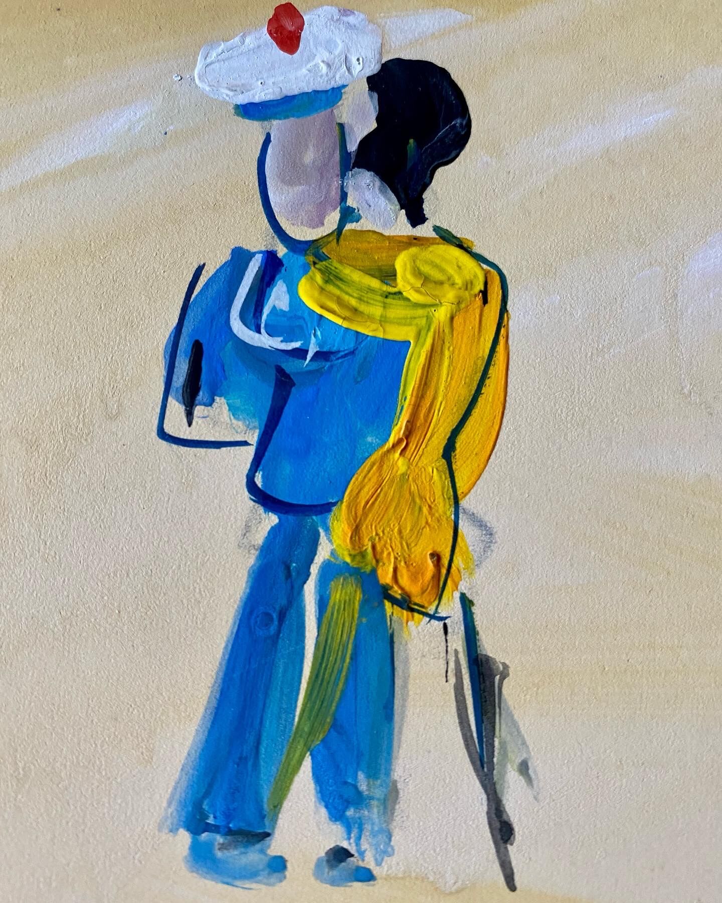 Gouache on paper signed Pito, dated 1972