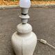 Italian lamp in white ceramic, known as bamboo with a crocodile effect