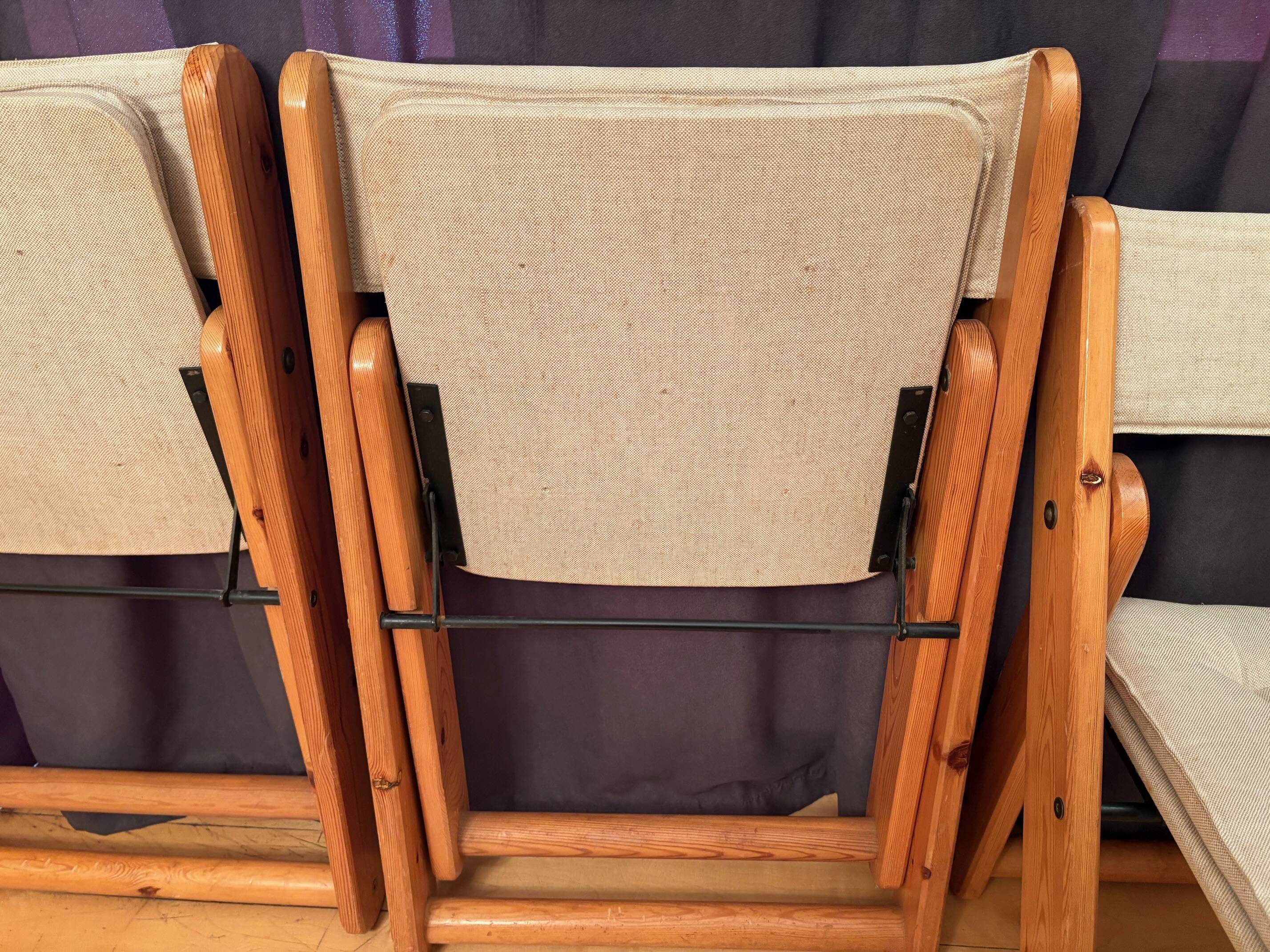 Set of three Kon-Tiki chairs designed by Gillis Lundgren, Ikea, Sweden, 197