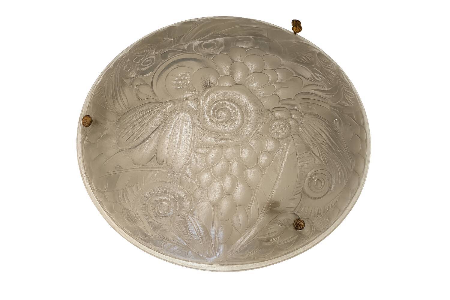 Art Deco molded glass pendant light