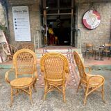 Rattan armchairs circa 1960