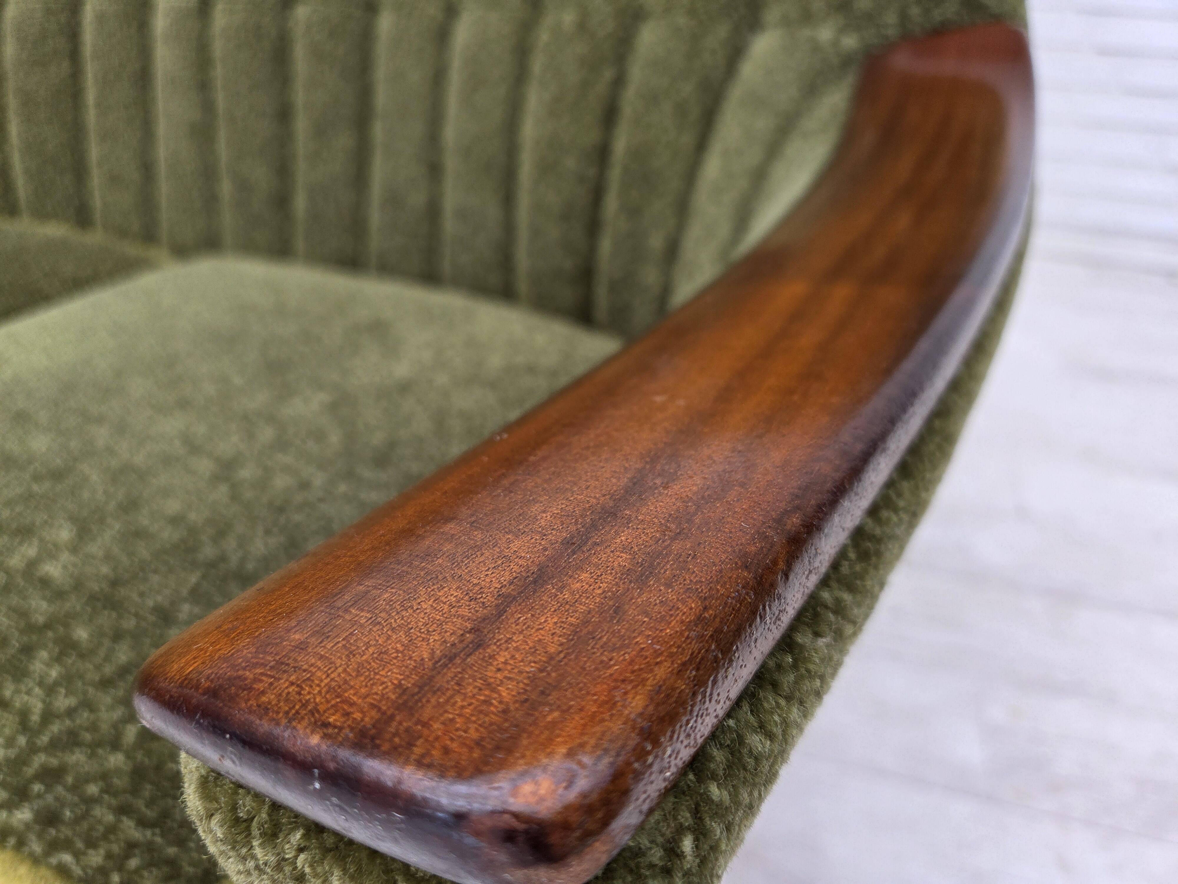 1970s, Norwegian vintage 3-seater sofa, teak wood.