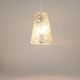J.T. Kalmar Mid-Century Textured Glass & Brass Pendant Lamp, Austria, 1950s