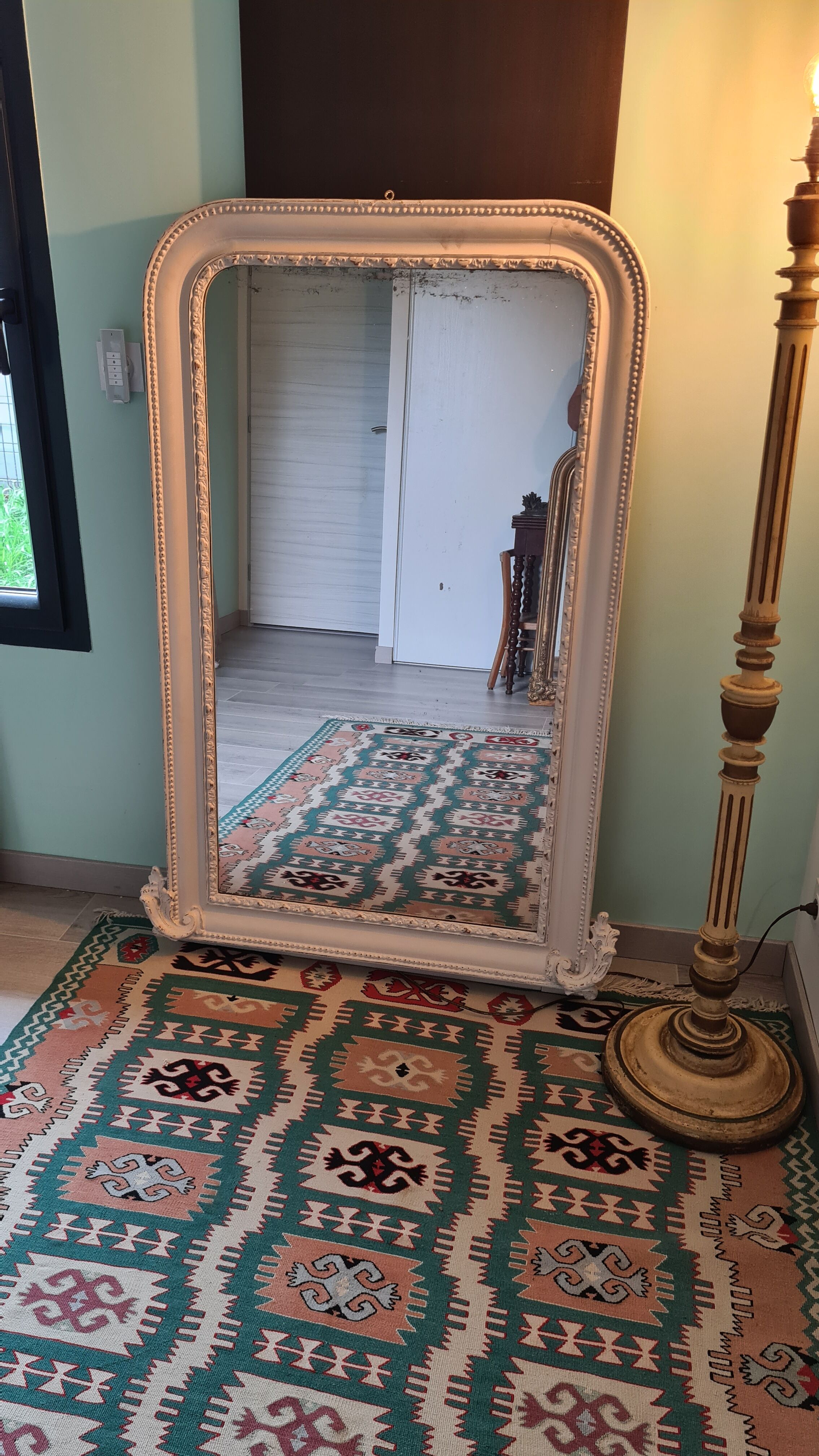 Mirror Louis Philippe shabby chic 142 x 97 cm