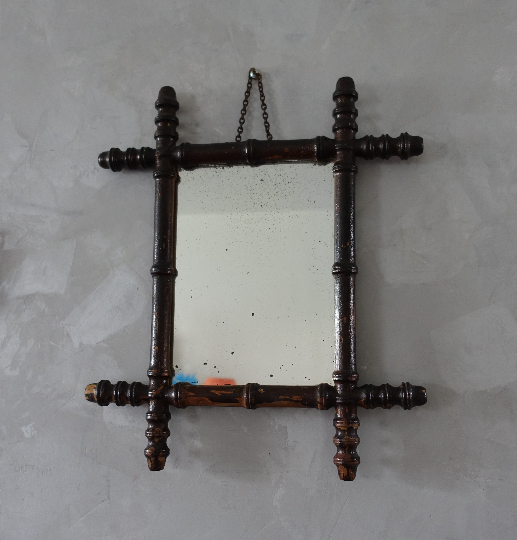 Mirror carved wood  35x40cm