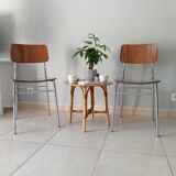 Pair of chairs in formica 60s