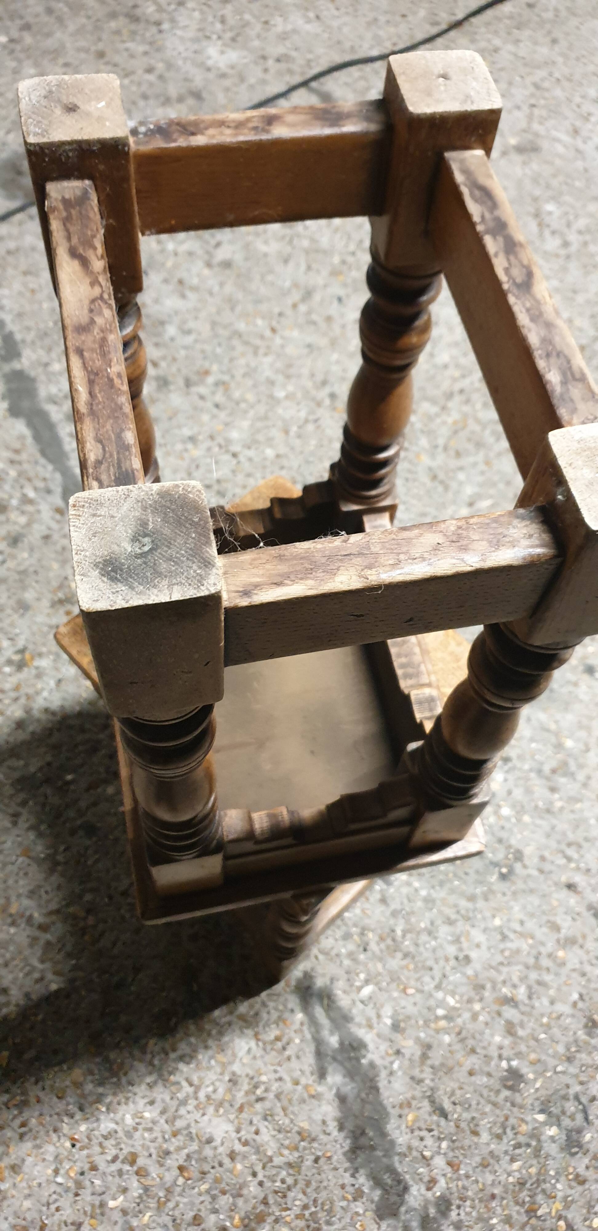 Solid oak stools