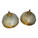 2 art deco style ceiling lights