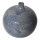 Glazed ceramic ball vase soliflore signed with monogram BL.