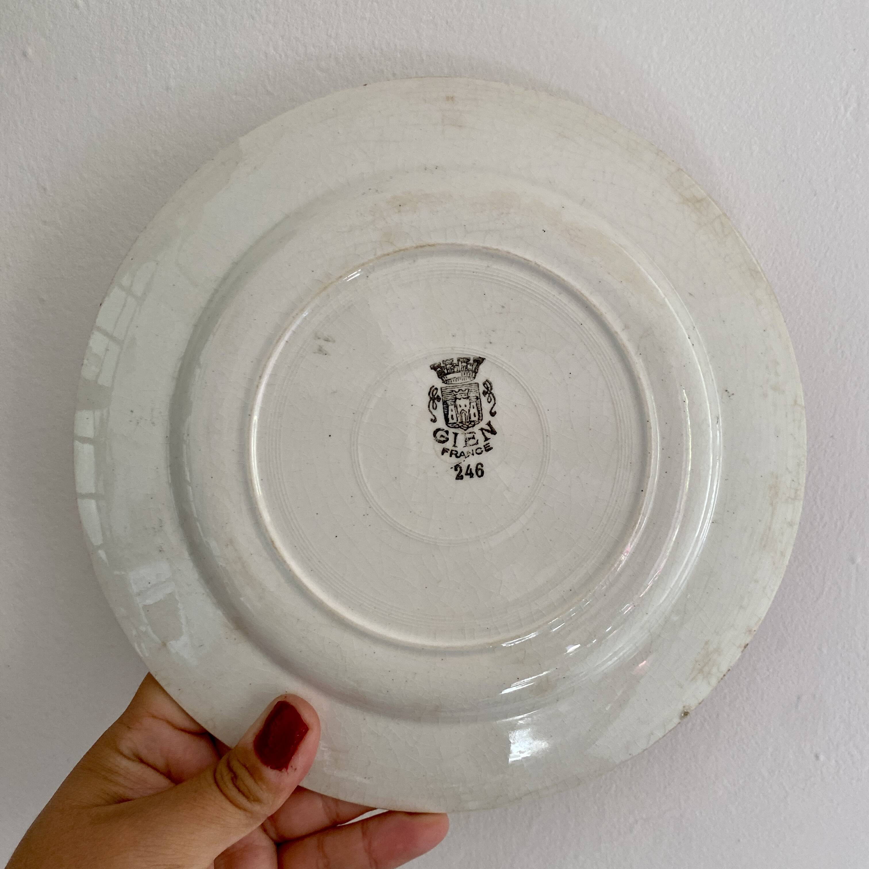 Set of 10 mismatched vintage dessert plates