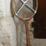 Vintage wooden tennis racket