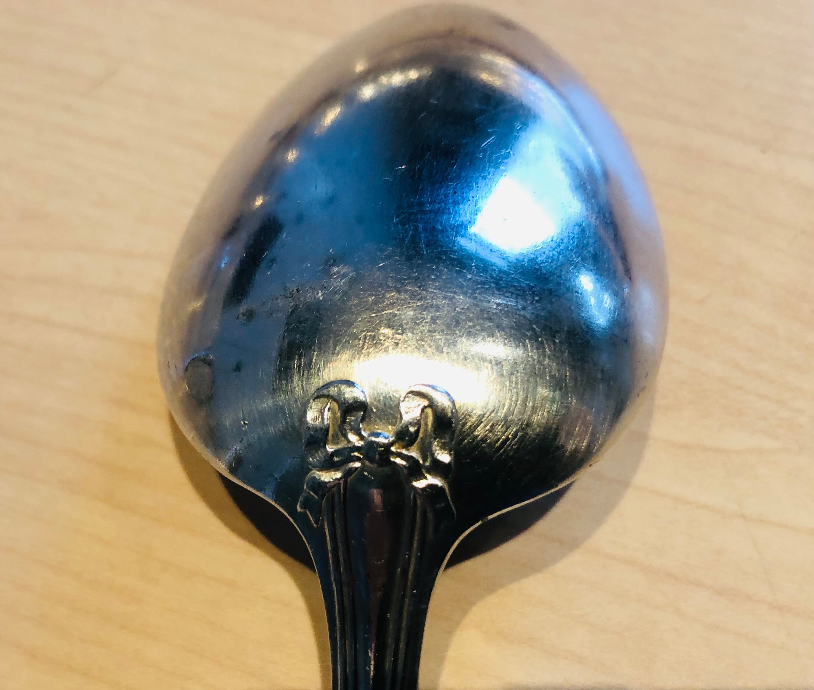 Set of 6 cutlery (12 pieces) in silver metal