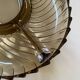 Compartmented smoked glass dish