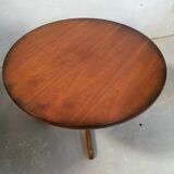 Table ronde extensible baumann en merisier