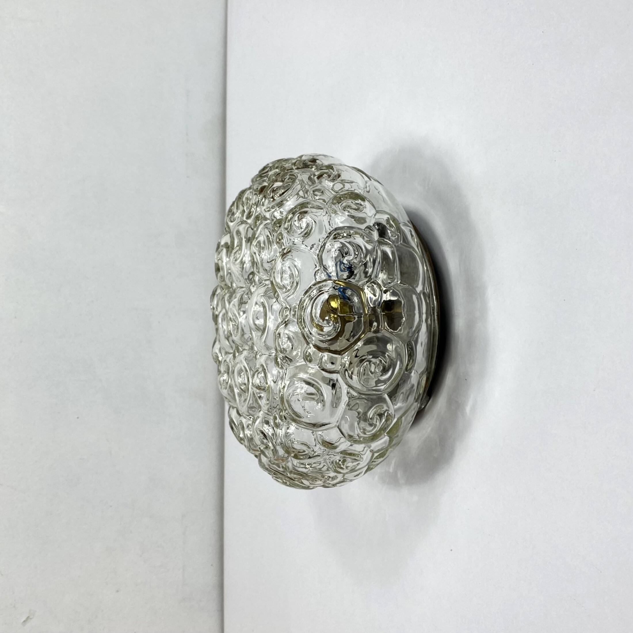 Applique murale ou plafonnier escargot Héléna Tynell luminaire vintage