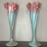 Pair of large Art Nouveau vases