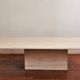Table basse travertin