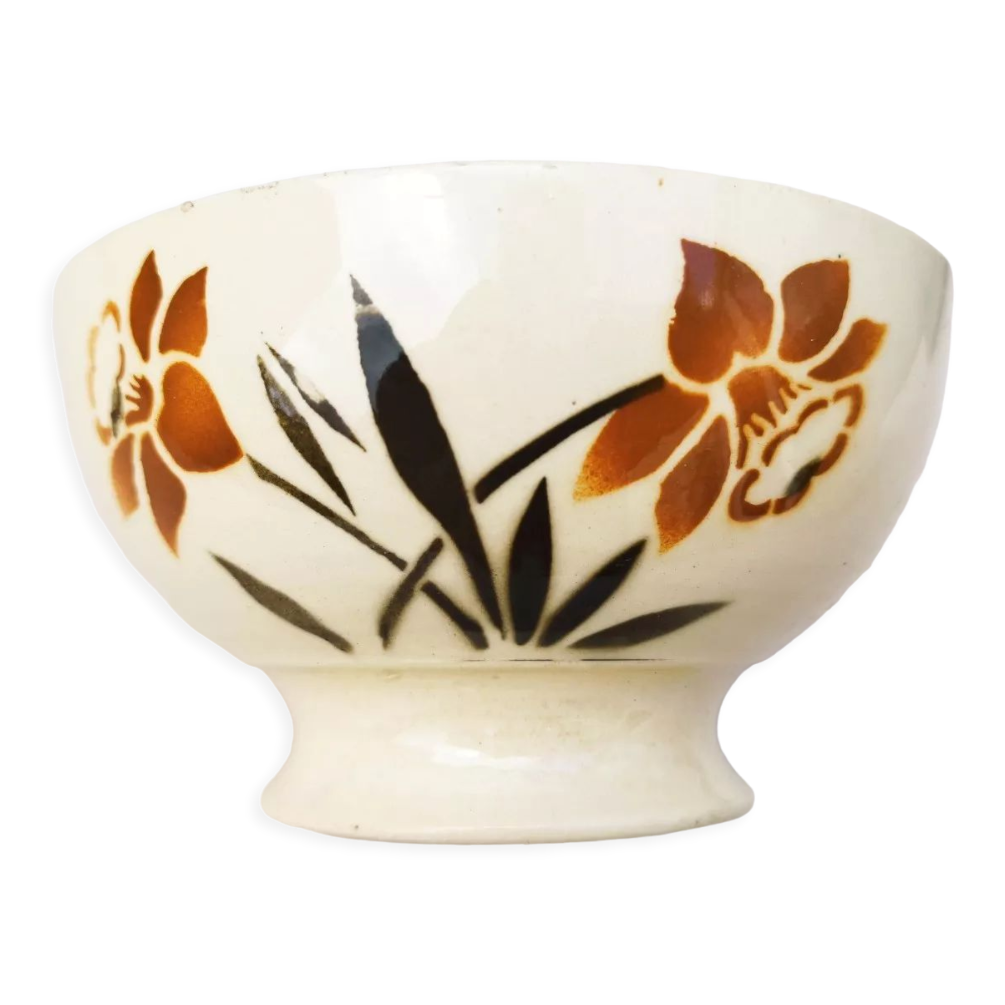 Vintage Badonviller earthenware bowl, N° 3