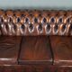 Chesterfield sofa in old cowhide 2.5 seats