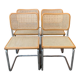 Set of 4 Cesca chairs, Italy 1970s