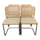 Set of 4 Cesca chairs, Italy 1970s