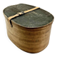 Old bent wood fur hat box