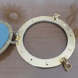 80s round window mirror 21cm