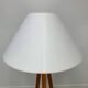 Lampadaire tripode bois, années 80
