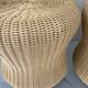 Series of 2 Scoubidou poufs from the 70s