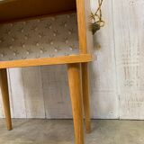 Bedside with tapered feet