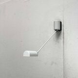 Classic white wall lamp Daphinette Italian vintage by Tommaso Cimini for Lumina, 1980s.