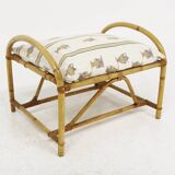 Rattan footstool, Sweden, 1970