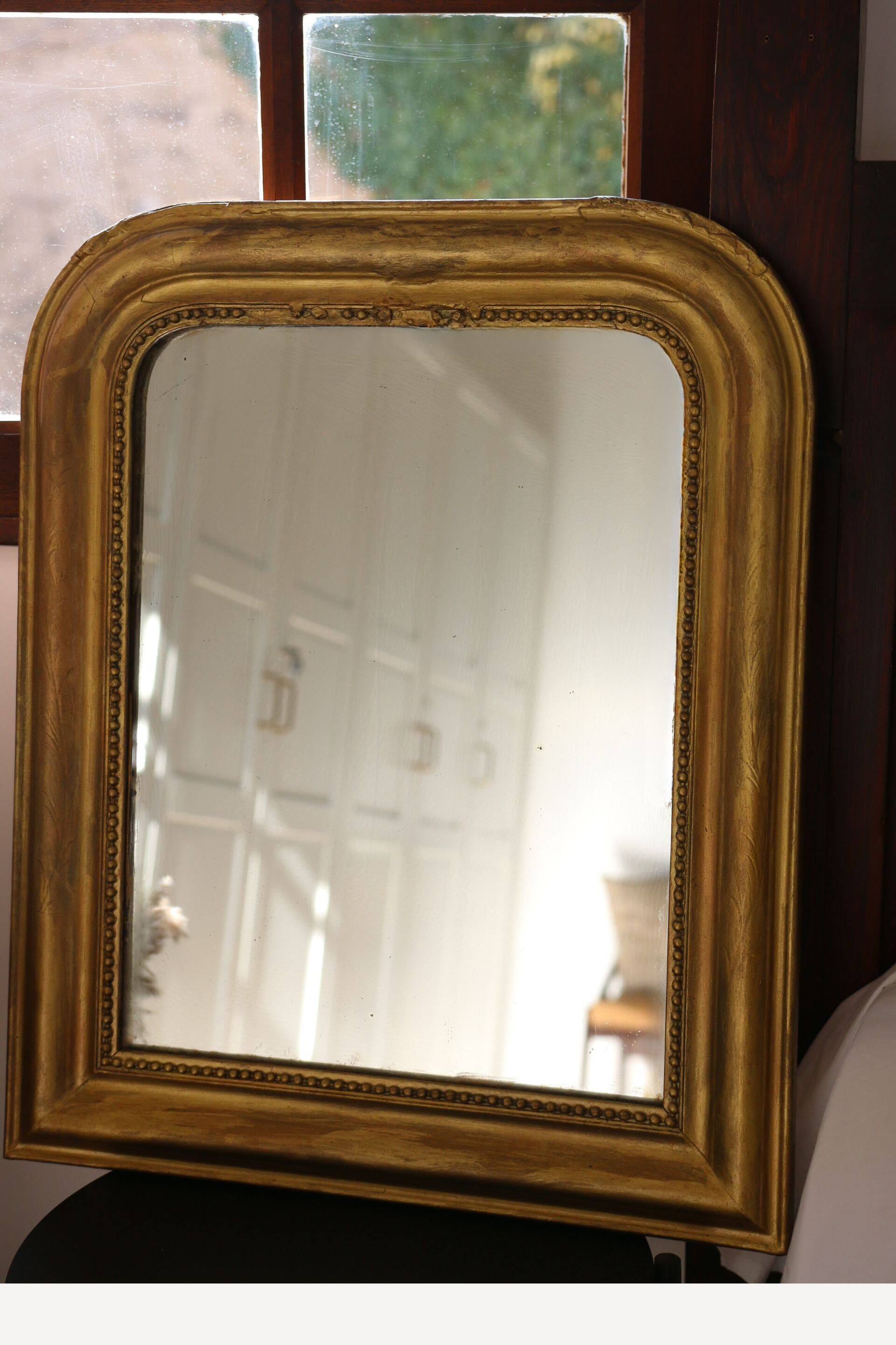 Louis Philippe gold leaf mirror