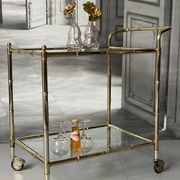 Vintage Golden Bar Cart