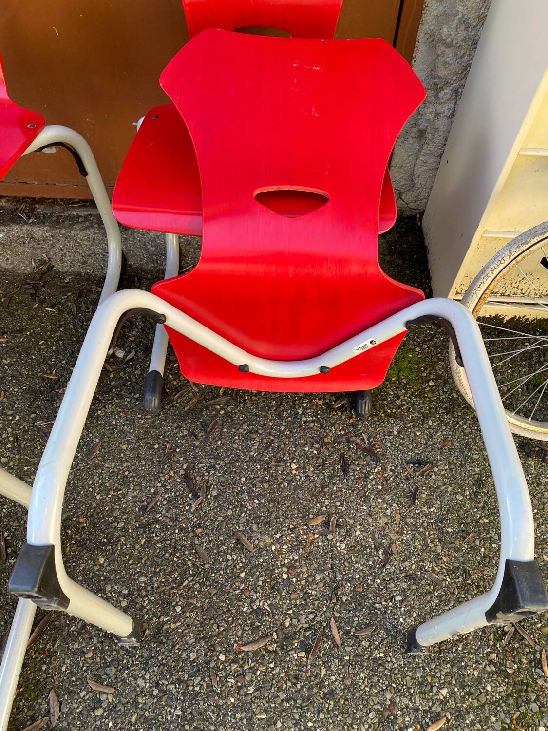 Real school chairs