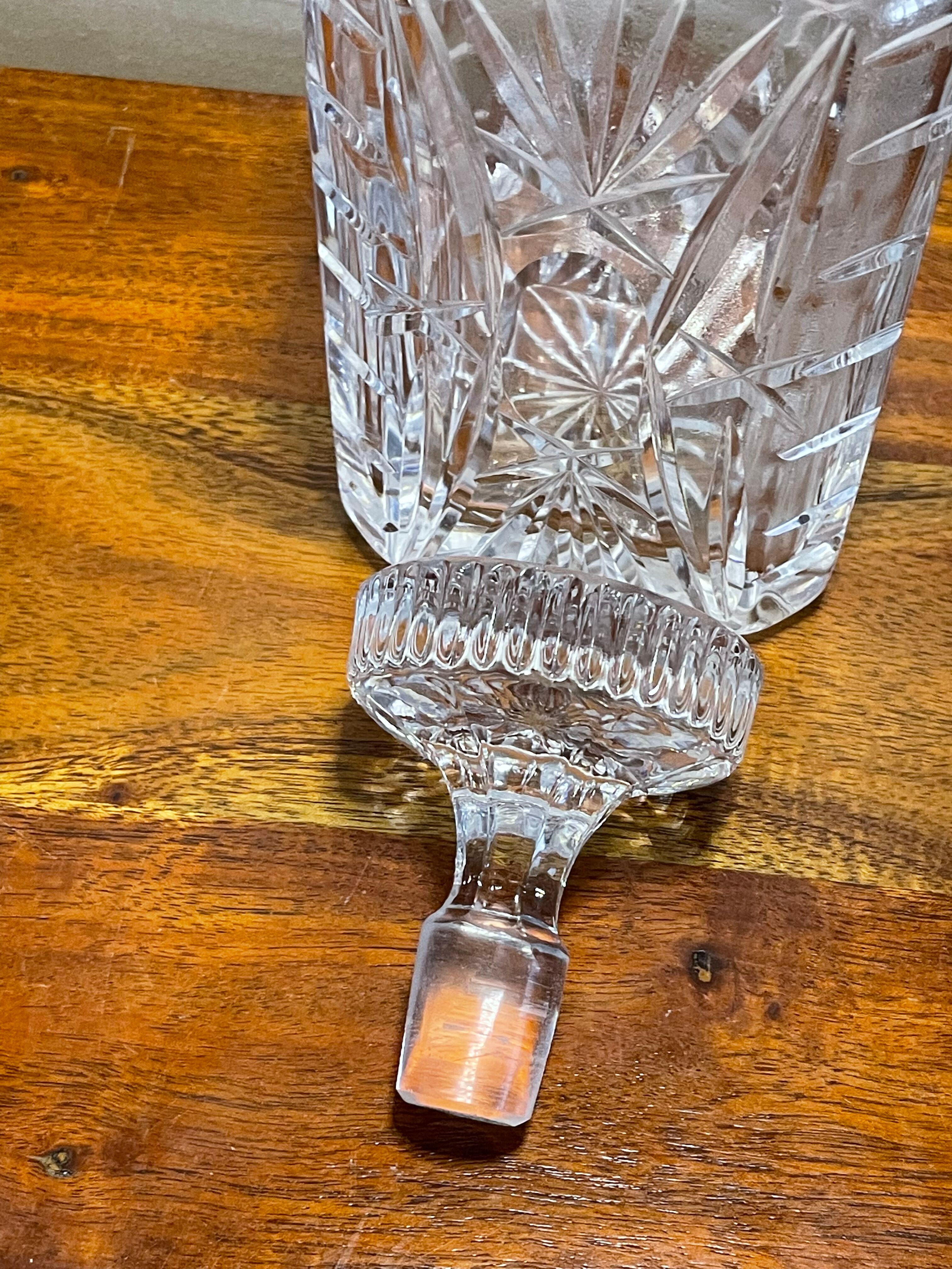 Carbed glass decanter