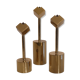 Lot of vintage Scandinavian brass candlesticks