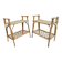 Pair of rattan bedside tables, 1960s-70s