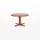 Round extendable teak dining table by Bramin, 1960s