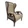 Art Nouveau wing chair no. 6542 by Thonet
