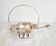 Antique silver sugar bowl with sprinkling spoon