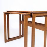Set Of 2 Nesting Tables Model 219 Made In Teak By Johannes Andersen & Illum Wikkelsø From 1960s
