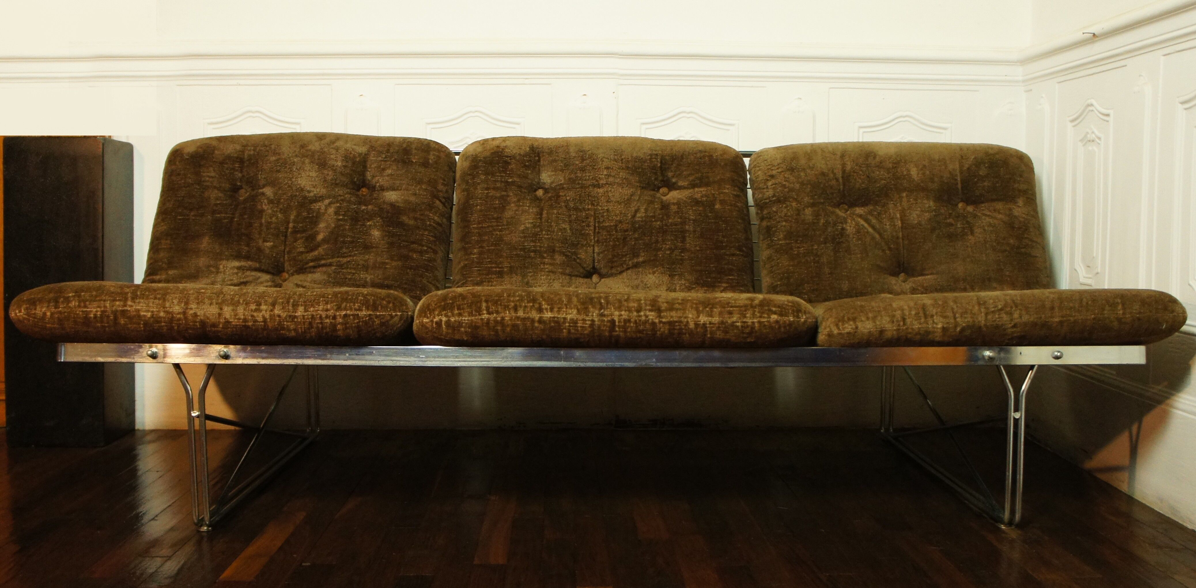 Canapé velours Moment par Niels Gammelgaard pour Ikea 1982