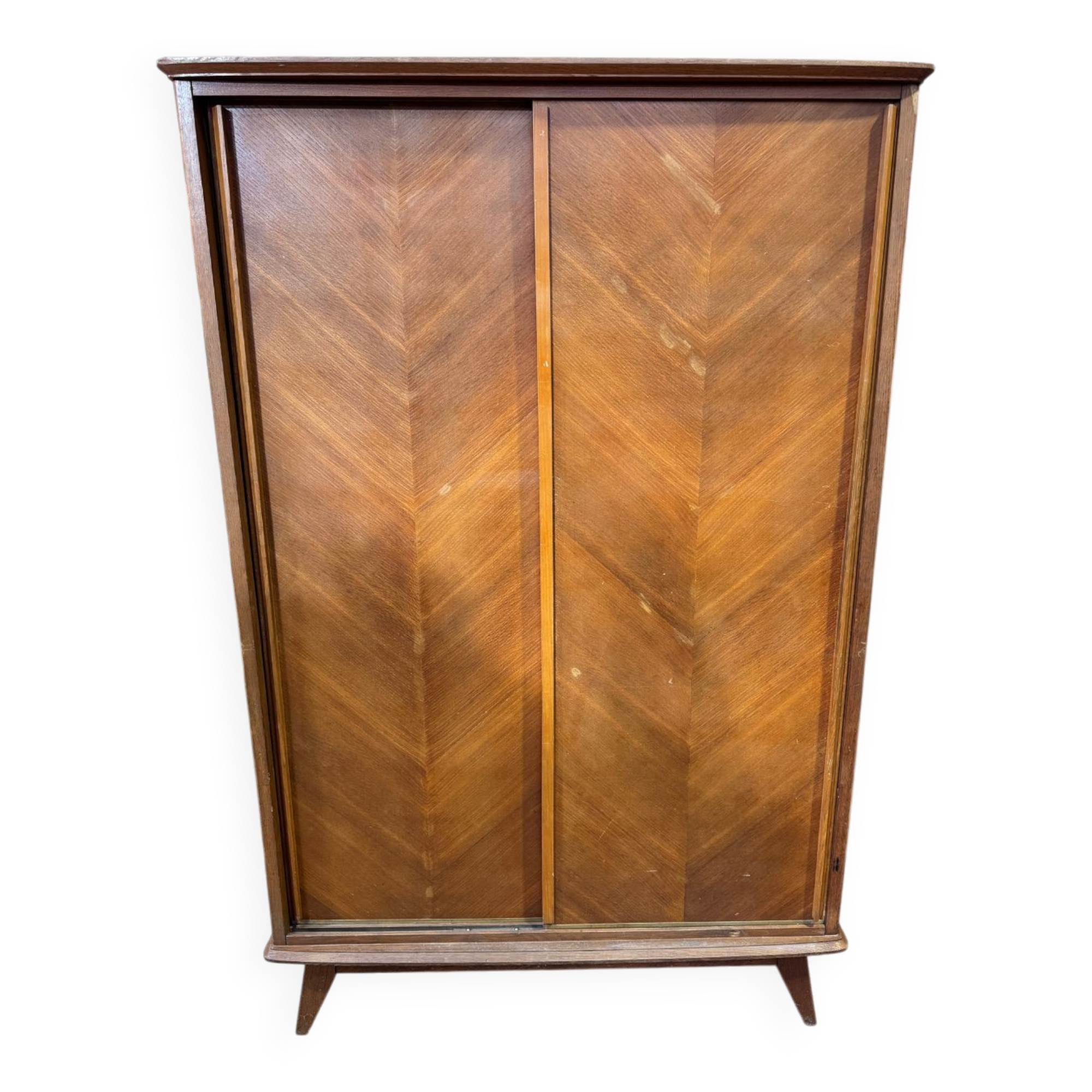 Vintage sliding door wardrobe - 1960s